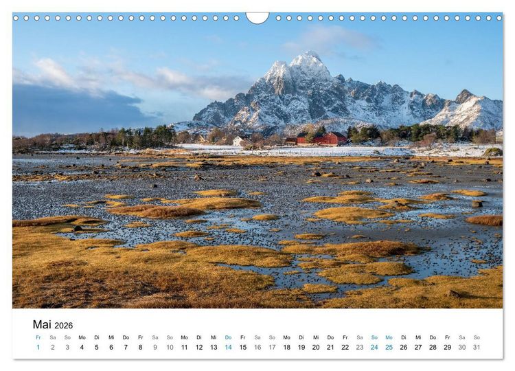 Produktbild: NORWEGEN - EINE ATEMBERAUBENDE SCH&Ouml;NHEIT (Wandkalender 2026 DIN A3 quer), CALVENDO Monatskalender