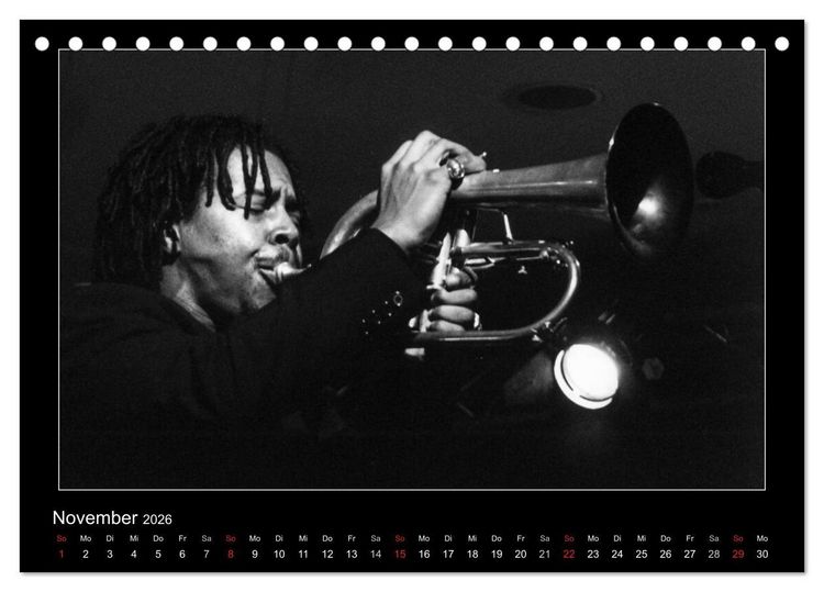 Produktbild: Jazz onstage (Tischkalender 2026 DIN A5 quer), CALVENDO Monatskalender