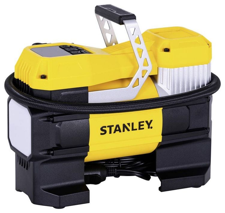 Produktbild: STANLEY SXIF0001 Kompressor 10 bar 12 V Adapter zum Betrieb per Kabel, Digitales Display