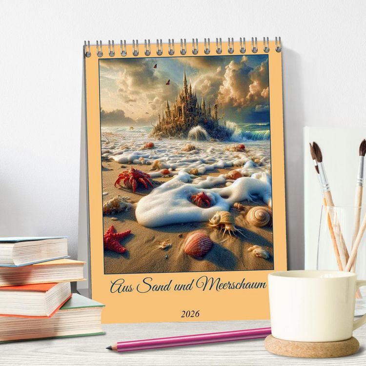 Produktbild: Aus Sand und Meerschaum! (Tischkalender 2026 DIN A5 hoch), CALVENDO Monatskalender