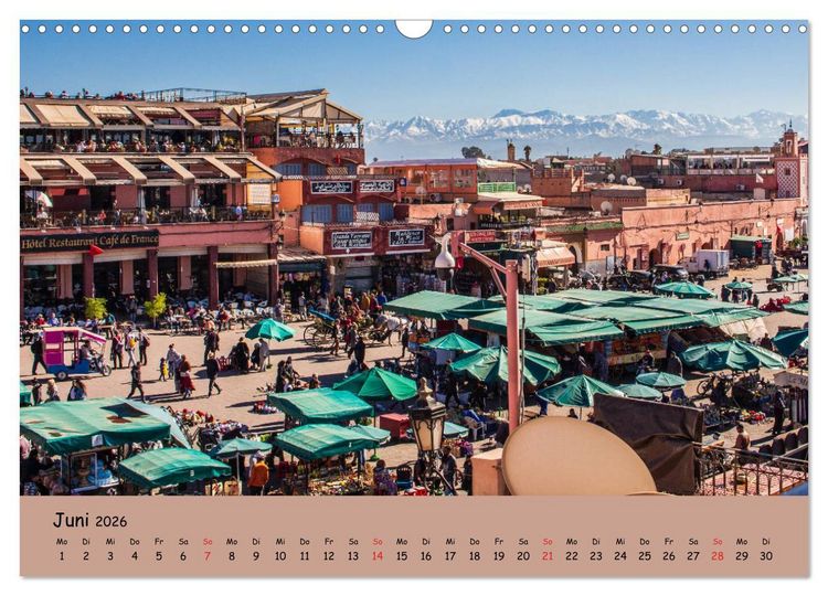 Produktbild: Marrakesch - Eine Stadt wie aus 1001 Nacht (Wandkalender 2026 DIN A3 quer), CALVENDO Monatskalender