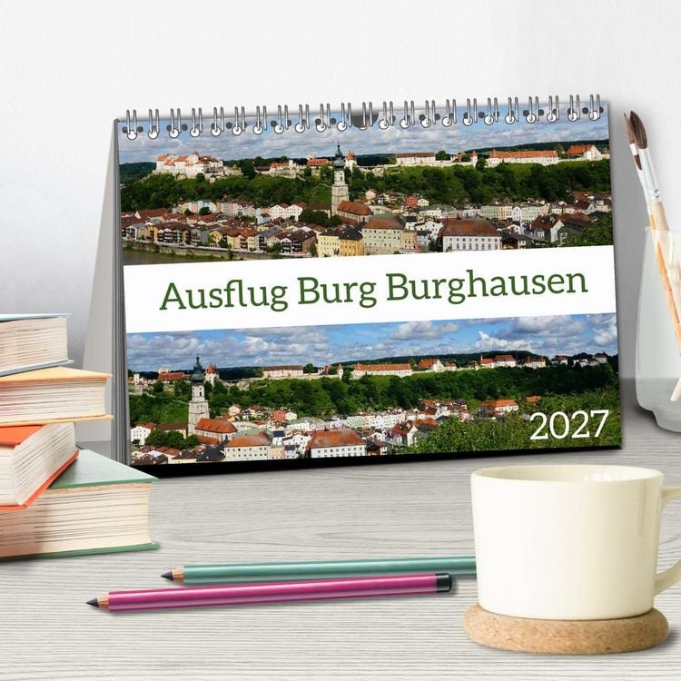 Produktbild: Ausflug Burg Burghausen (Tischkalender 2027 DIN A5 quer), CALVENDO Monatskalender