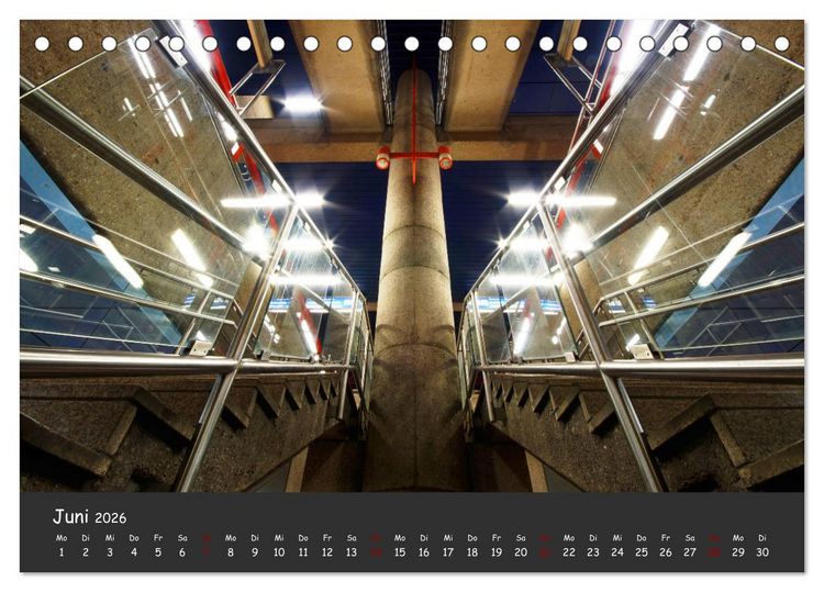 Produktbild: U-Bahn-Stationen des Westens (Tischkalender 2026 DIN A5 quer), CALVENDO Monatskalender