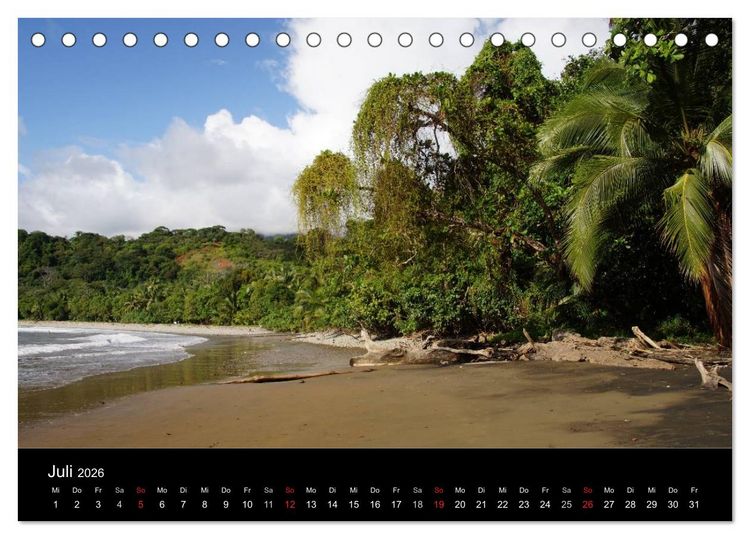 Produktbild: Costa Rica (Tischkalender 2026 DIN A5 quer), CALVENDO Monatskalender