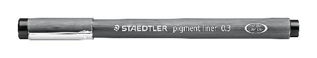 Produktbild: STAEDTLER Fineliner Lumocolor pigment liner 308 schwarz, 0,3 mm