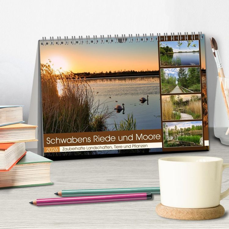Produktbild: Schwabens Riede und Moore (Tischkalender 2026 DIN A5 quer), CALVENDO Monatskalender