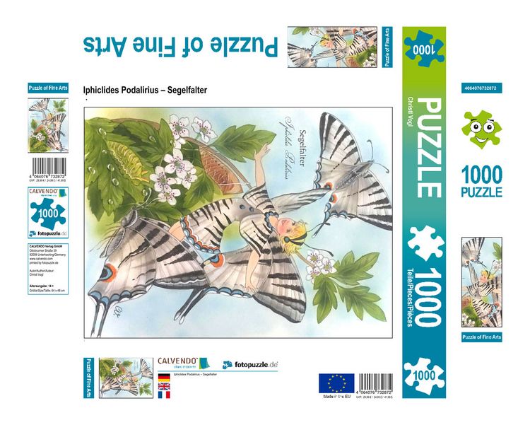 Produktbild: CALVENDO Puzzle Iphiclides Podalirius - Segelfalter | 1000 Teile Lege-Gr&ouml;&szlig;e 64x48cm Foto-Puzzle f&uuml;r gl&uuml;ckliche Stunden