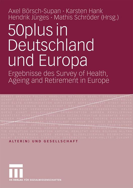 Produktbild: 50plus in Deutschland und Europa