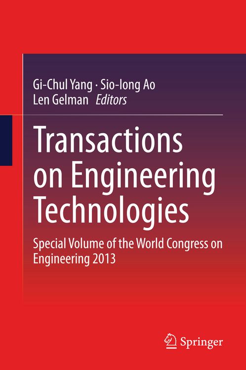 Produktbild: Transactions on Engineering Technologies