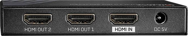 Produktbild: LINDY 2 Port HDMI 18G Splitter 2 Port HDMI-Splitter 3840 x 2160 Pixel Schwarz