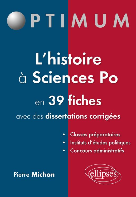 Produktbild: L'histoire &agrave; Sciences po en 39 fiches (et dissertations corrig&eacute;es)