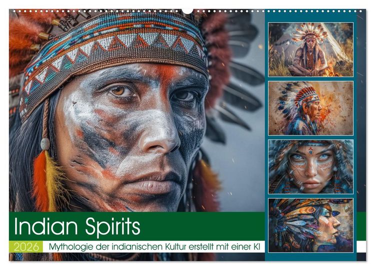 Produktbild: Indian Spirits (Wandkalender 2026 DIN A2 quer), CALVENDO Monatskalender