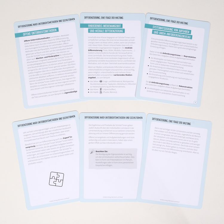 Produktbild: Kartenset Differenzierung im Deutschunterricht