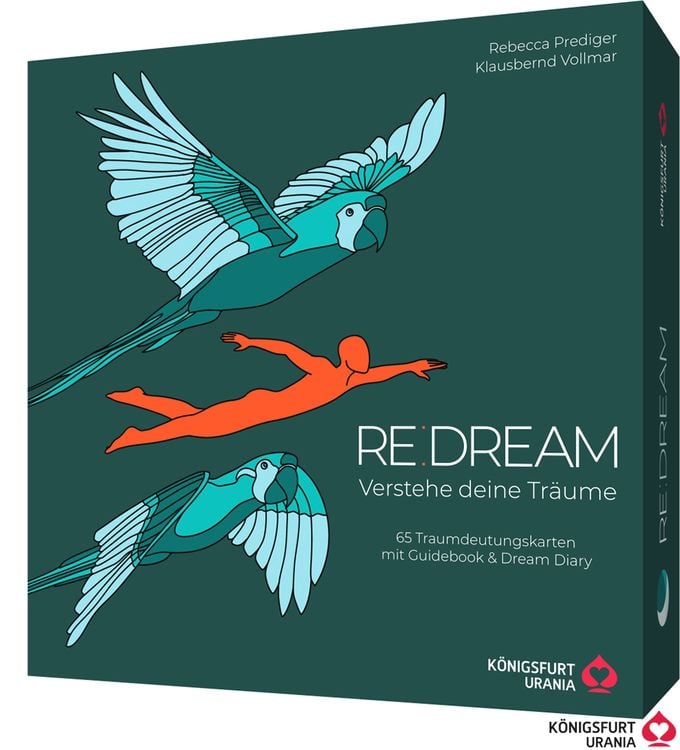 Produktbild: RE:DREAM: Verstehe deine Tr&auml;ume - 65 Traumdeutungskarten mit Guidebook & Dream Diary