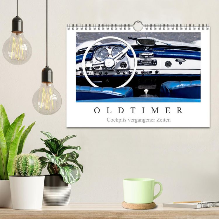 Produktbild: Oldtimer - Cockpits vergangener Zeiten (Wandkalender 2026 DIN A4 quer), CALVENDO Monatskalender