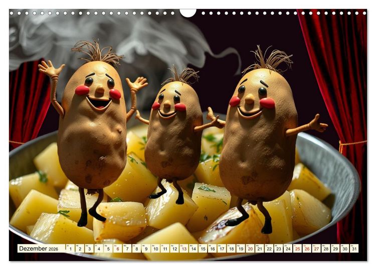 Produktbild: Tanzendes Obst und Gem&uuml;se (Wandkalender 2026 DIN A3 quer), CALVENDO Monatskalender