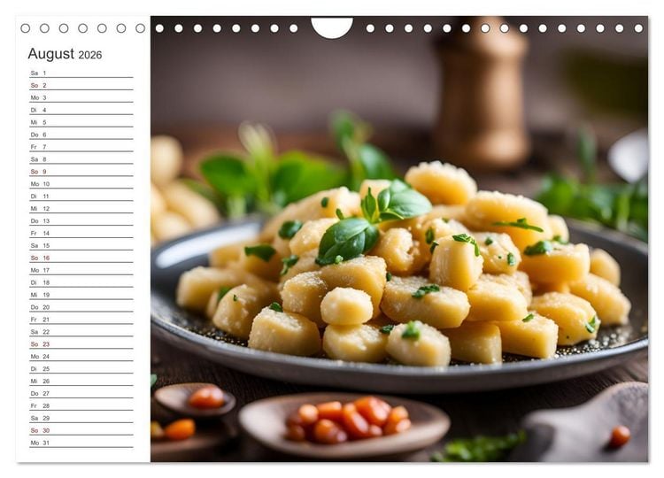 Produktbild: Buongusto Italia - Ein Jahr voller italienischer KI K&ouml;stlichkeiten (Wandkalender 2026 DIN A4 quer), CALVENDO Monatskalender
