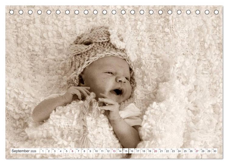 Produktbild: Babys - Willkommen im Leben (Tischkalender 2026 DIN A5 quer), CALVENDO Monatskalender