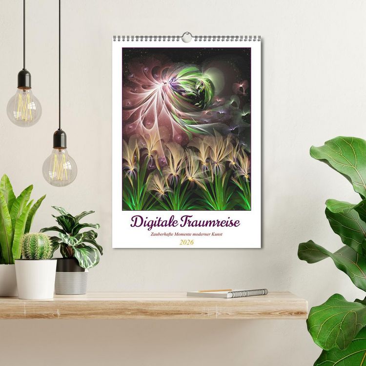 Produktbild: Digitale Traumreise (Wandkalender 2026 DIN A3 hoch), CALVENDO Monatskalender