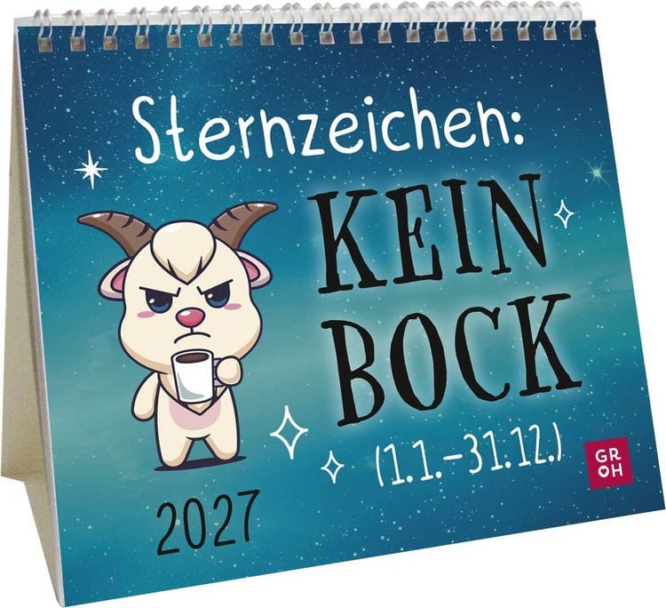 Produktbild: Mini-Kalender 2027: Sternzeichen Keinbock (1.1. -31.12.)