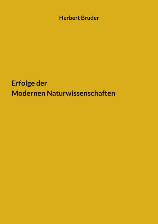 Produktbild: Erfolge der Modernen Naturwissenschaften