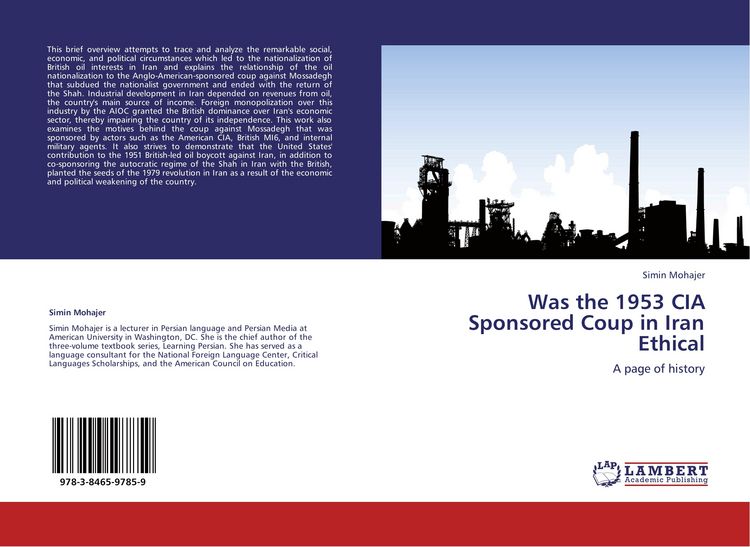 Produktbild: Was the 1953 CIA Sponsored Coup in Iran Ethical