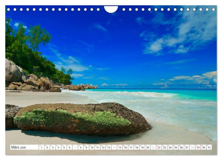 Produktbild: Seychellen - Ein letztes Paradies auf Erden (Wandkalender 2026 DIN A4 quer), CALVENDO Monatskalender