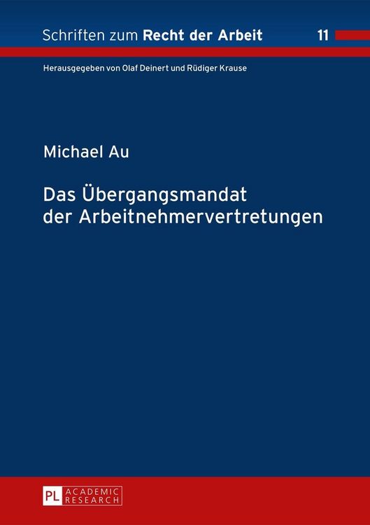 Produktbild: Das &Uuml;bergangsmandat der Arbeitnehmervertretungen