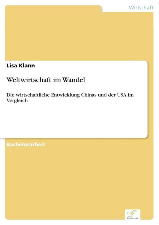 Produktbild: Weltwirtschaft im Wandel