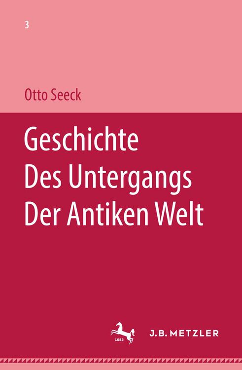 Produktbild: Geschichte des Untergangs der antiken Welt