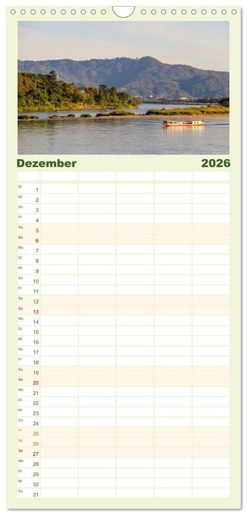 Produktbild: Familienplaner 2026 - S&uuml;dostasiens Natursch&auml;tze mit 5 Spalten (Wandkalender, 21 x 45 cm) CALVENDO