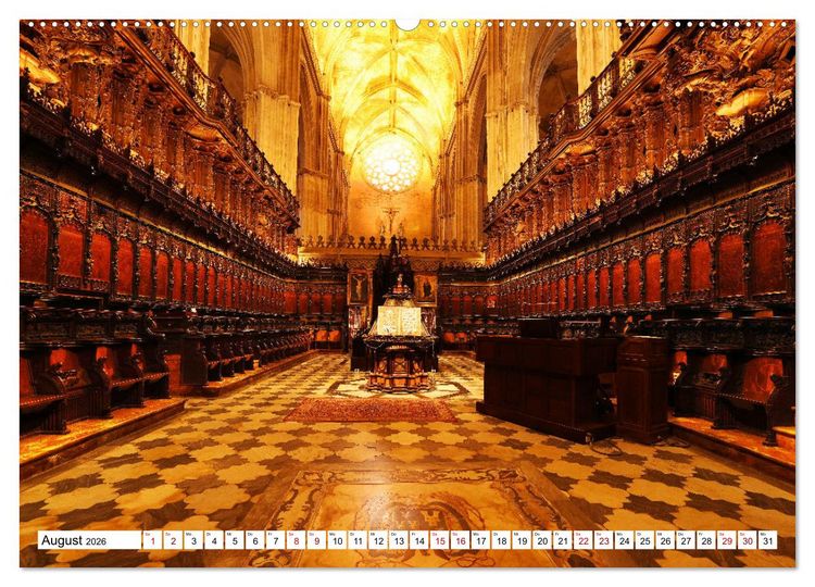 Produktbild: Santa Mar&iacute;a de la Sede (Wandkalender 2026 DIN A2 quer), CALVENDO Monatskalender