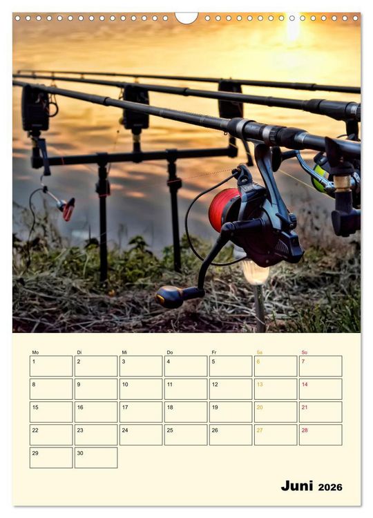 Produktbild: Angeln - extrem faszinierend (Wandkalender 2026 DIN A3 hoch), CALVENDO Monatskalender
