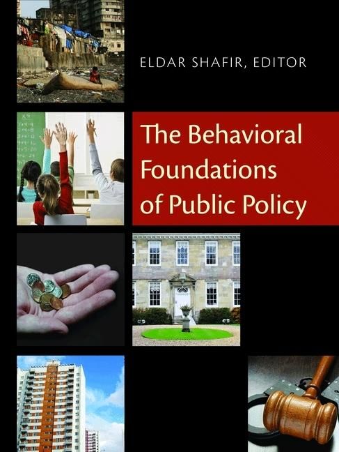 Produktbild: Behavioral Foundations of Public Policy