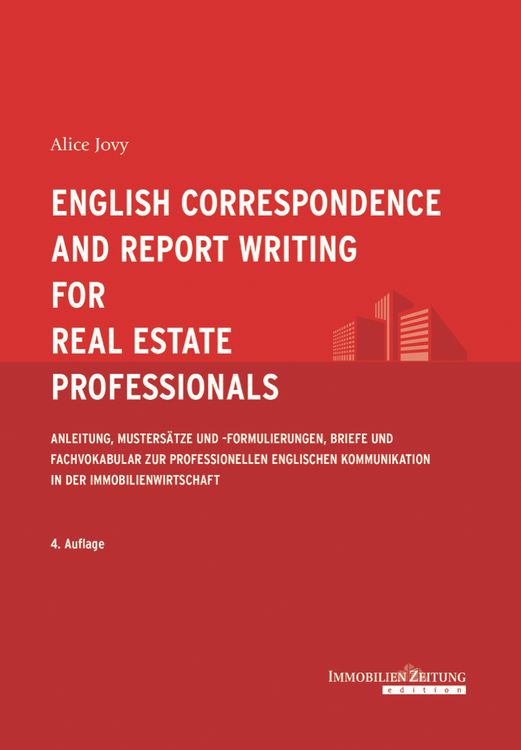 Produktbild: English Correspondence and Report Writing for Real Estate Professionals