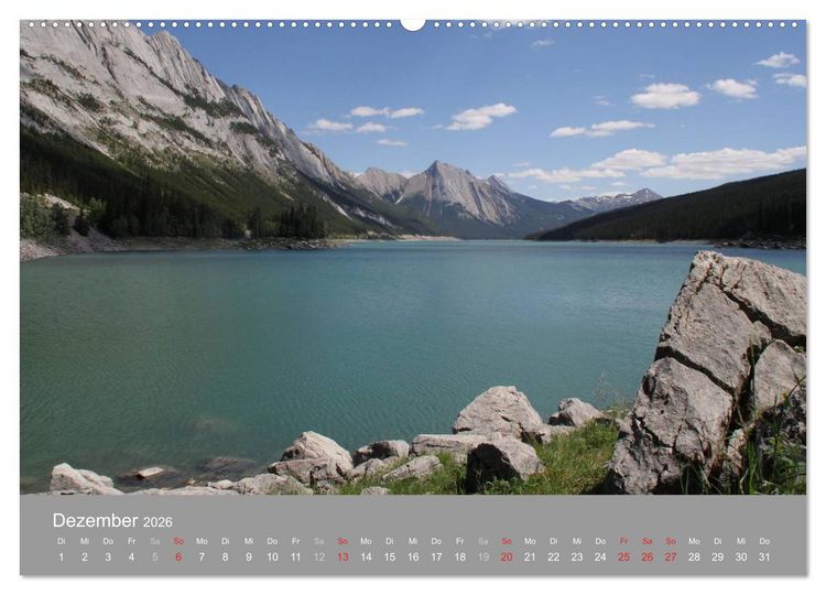 Produktbild: Rocky Mountains 2026 (hochwertiger Premium Wandkalender 2026 DIN A2 quer), Kunstdruck in Hochglanz