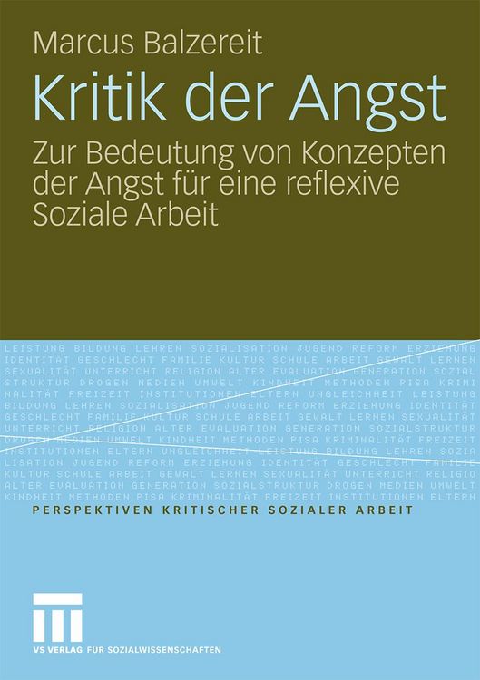 Produktbild: Kritik der Angst
