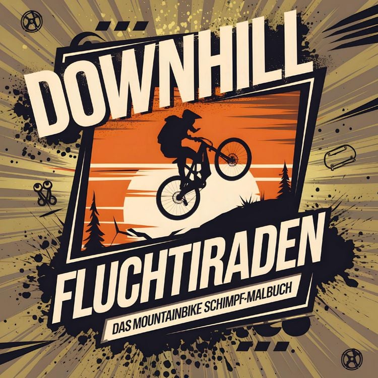 Produktbild: DOWNHILL FLUCHTIRADEN - Das Mountainbike Schimpf-Malbuch