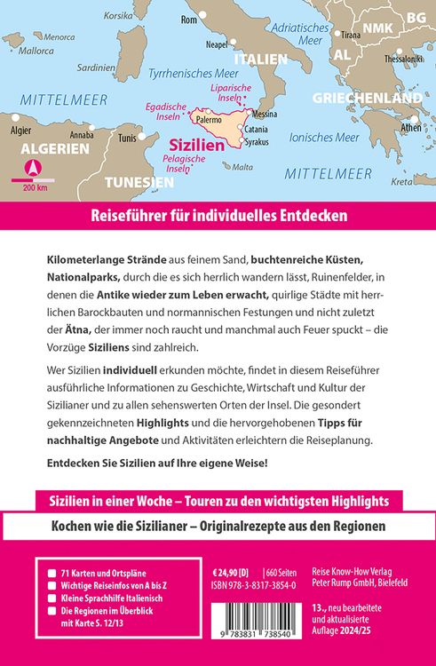 Produktbild: Reise Know-How Reiseführer Sizilien und Egadische, Pelagische & Liparische Inseln