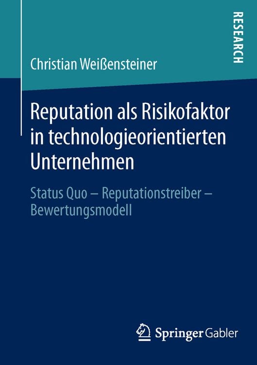 Produktbild: Reputation als Risikofaktor in technologieorientierten Unternehmen