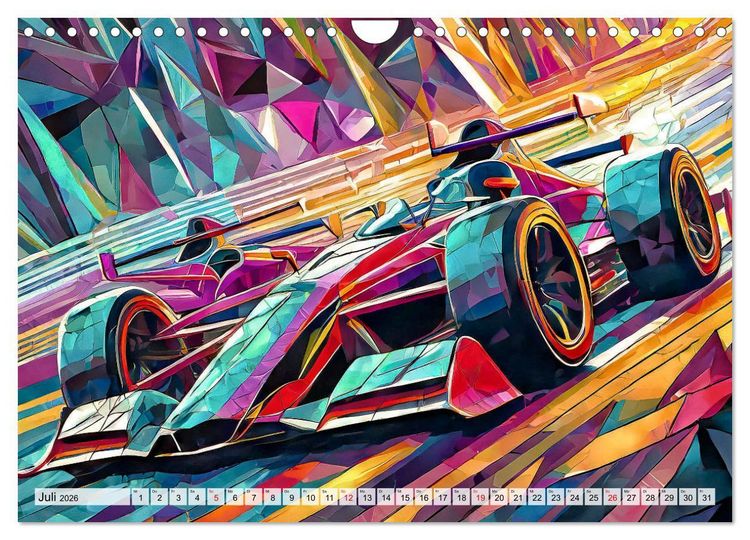 Produktbild: Motoren-Panorama (Wandkalender 2026 DIN A4 quer), CALVENDO Monatskalender