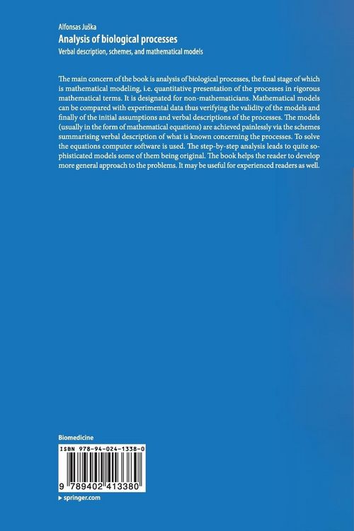 Produktbild: Analysis of biological processes