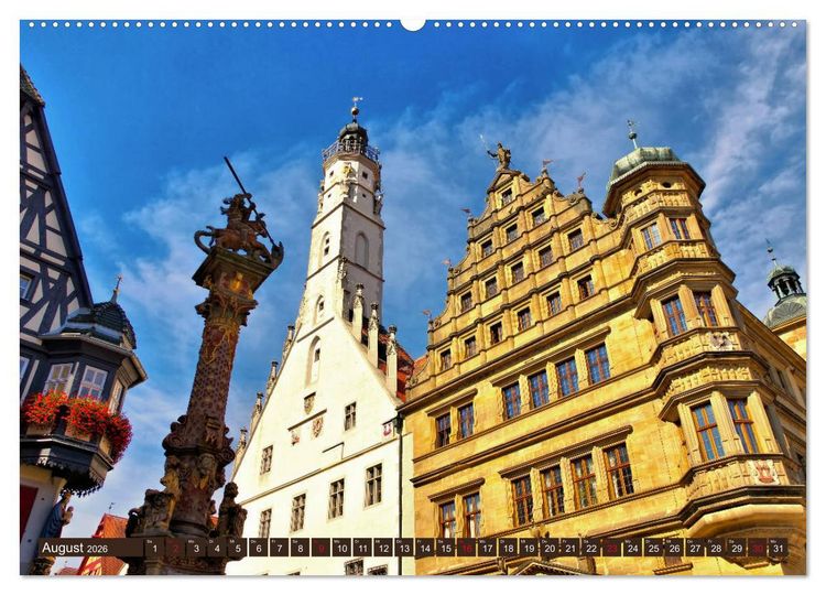 Produktbild: Rothenburg o. d. Tauber - Perle des Taubertales (Wandkalender 2026 DIN A2 quer), CALVENDO Monatskalender