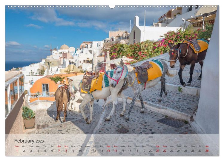Produktbild: Whispers of Santorini (High Quality Premium Wall Calendar 2026 DIN A2 landscape),CALVENDO 12 Month Wall Calendar