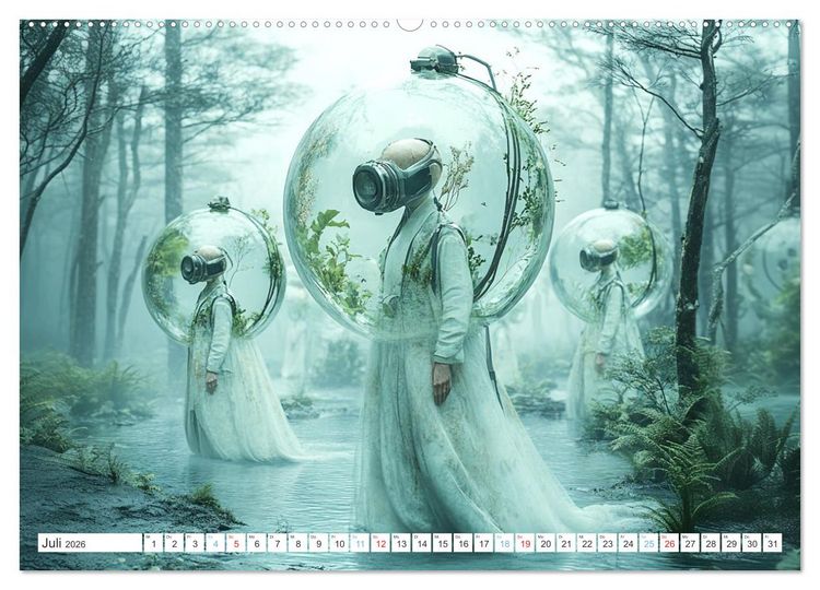 Produktbild: Surreale Begegnungen &ndash; Zwischen Traum und Wirklichkeit (Wandkalender 2026 DIN A2 quer), CALVENDO Monatskalender