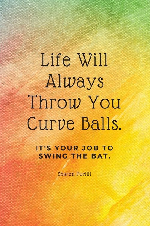Produktbild: Life Will Always Throw You Curve Balls