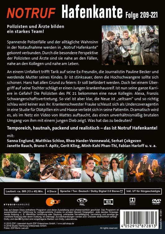 Produktbild: Notruf Hafenkante 17 - Folgen 209-221 [4 DVDs]