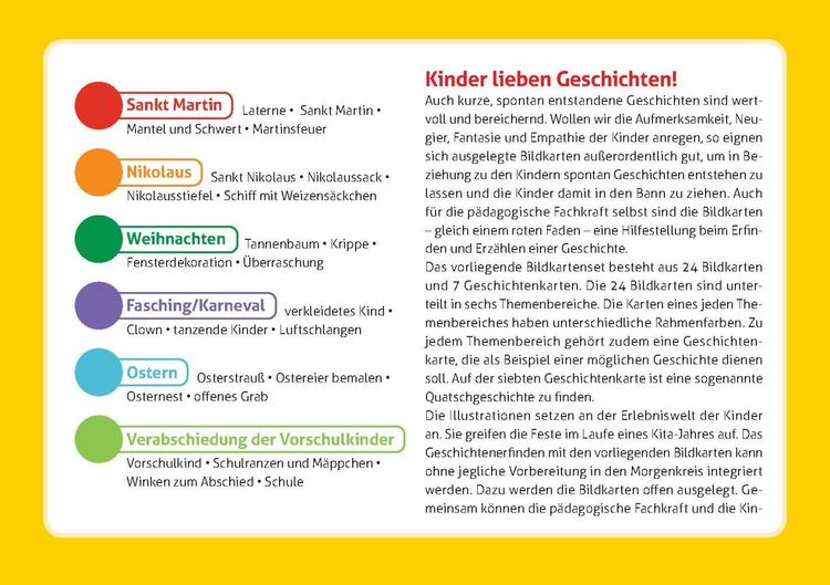 Produktbild: Geschichtenbox: Der Jahreskreis in der Kita