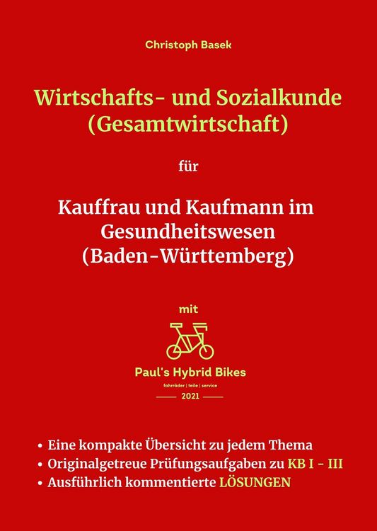 Produktbild: Wirtschafts- und Sozialkunde (Gesamtwirtschaft) f&uuml;r Kauffrau und Kaufmann im Gesundheitswesen (Baden-W&uuml;rttemberg)