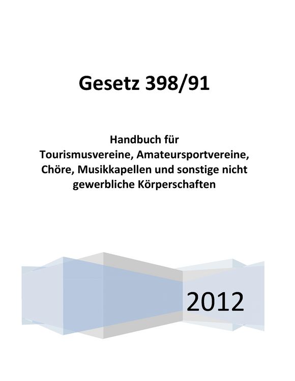 Produktbild: Gesetz 398/91